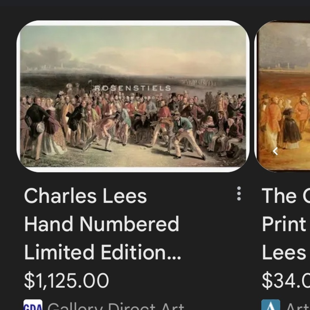 Charles Lee Hand Numbered Limited Edition "The Golfers"